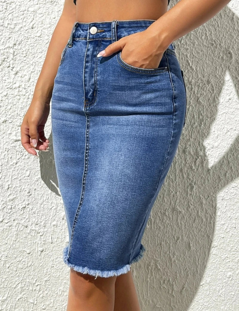 New Slim Denim Skirt for Women