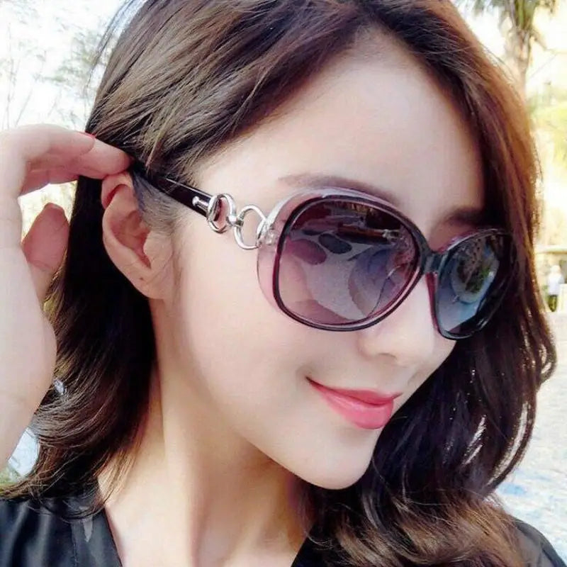 Sunglasses Women's Spring and Summer Fashion Star Models Big Frame Frog Glasses Ladies Sunglasses Sun Eyes