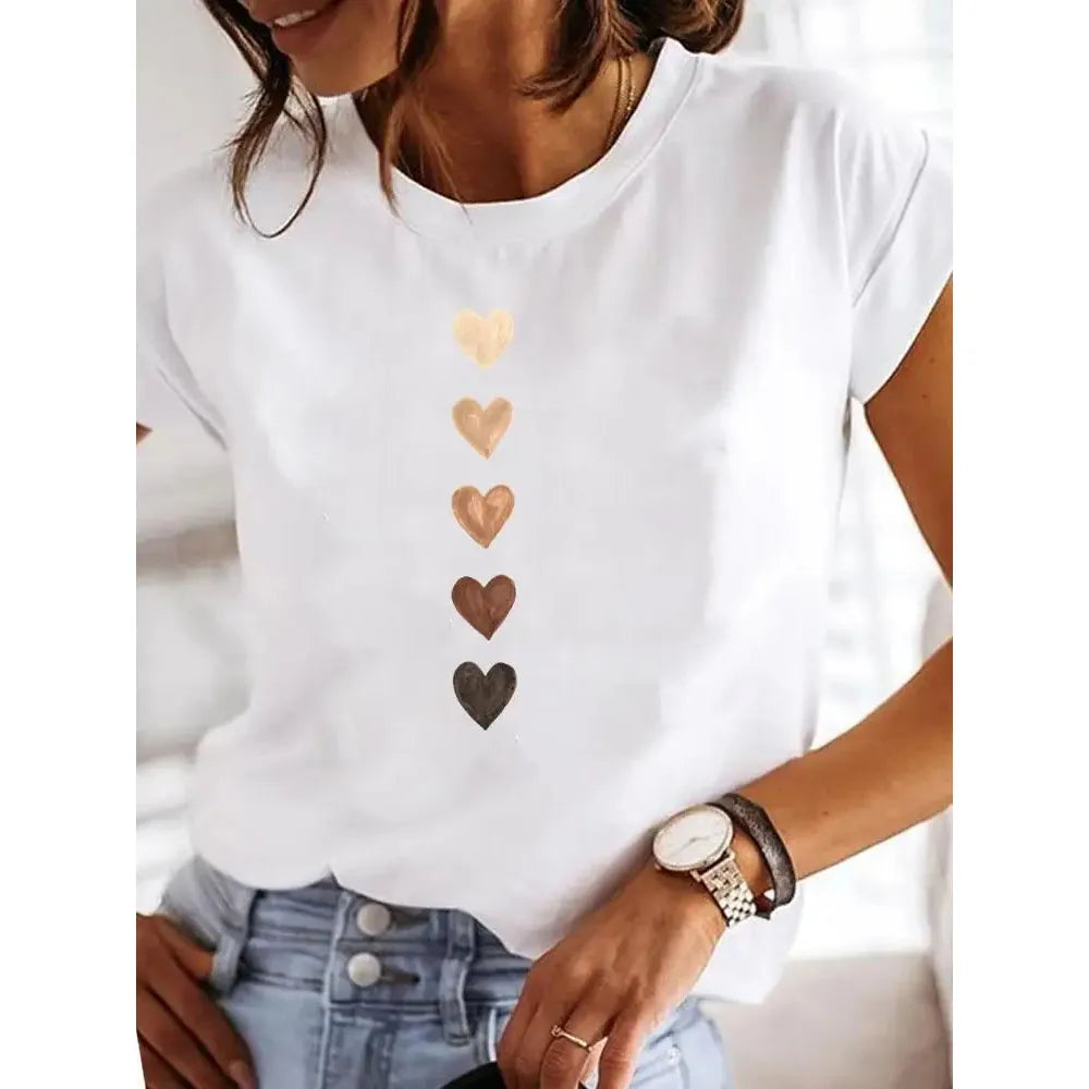 Love T Shirt Girl O Neck