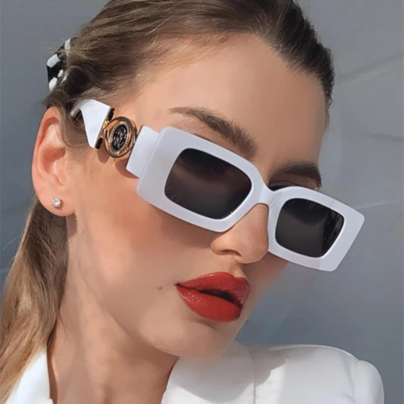 Luxury Brand Small Rectangle Sunglasses Women's New Fashion