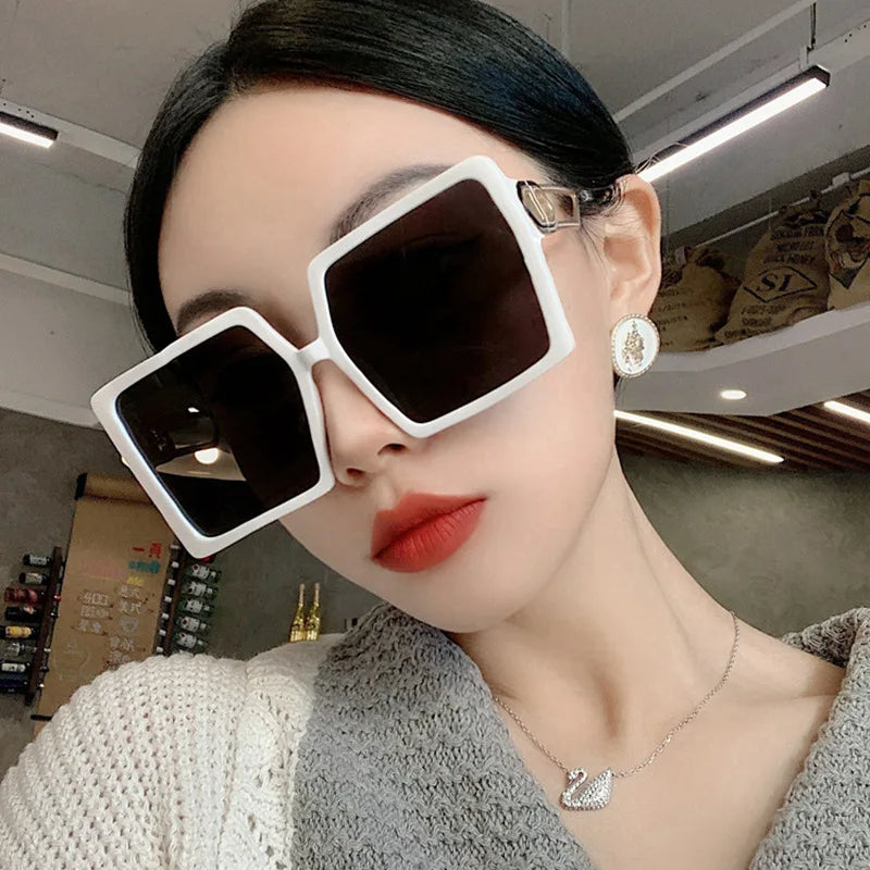 large square frame sunglasse metal square sunglasses men and women fashion casual sunglasses large frame thin for sunglasses men