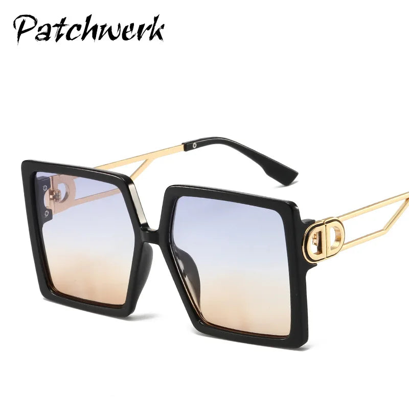 large square frame sunglasse metal square sunglasses men and women fashion casual sunglasses large frame thin for sunglasses men