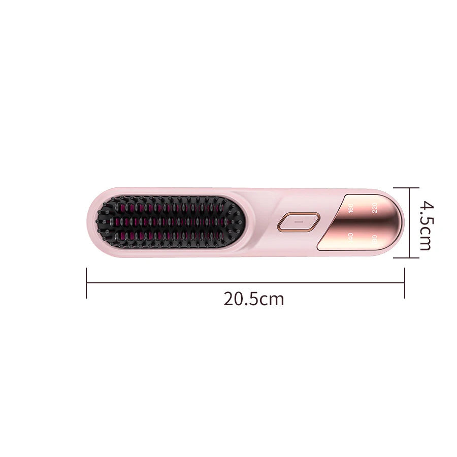 Cordless Straightener Straight Hair Brush