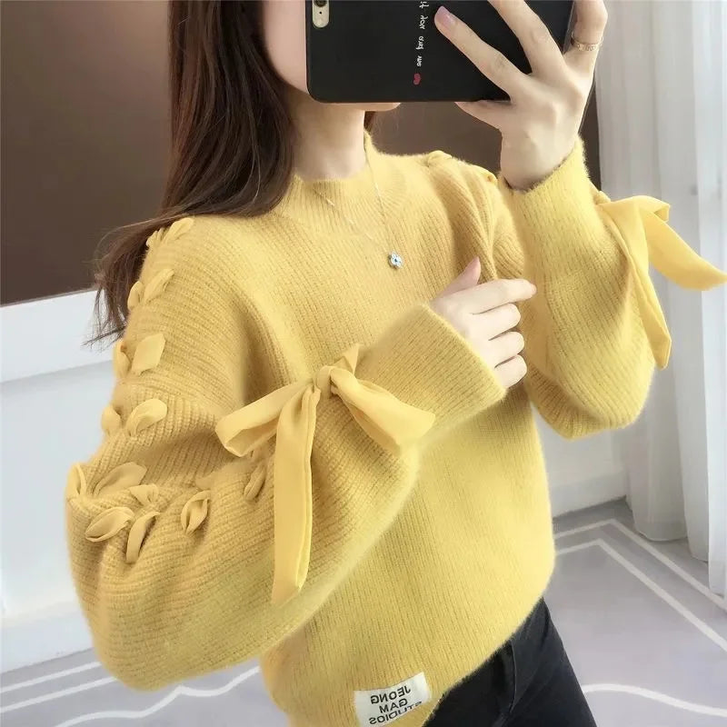 New Women Sweaters Casual Loose Long Sleeve