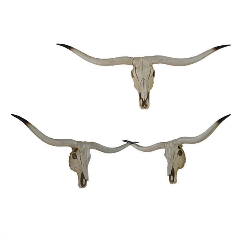 Wall Hanging Decoration 3D Animal Head Cow Head PendantStatue Art Sculpture Suitable For Home Bar Restaurant Decoration