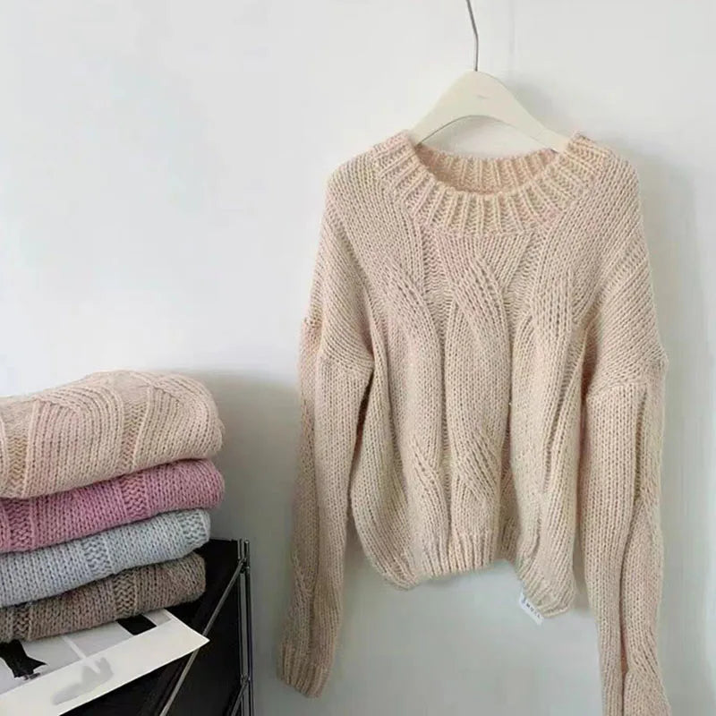 Lazy Style Twist Sweater for Women