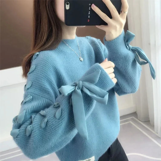 New Women Sweaters Casual Loose Long Sleeve