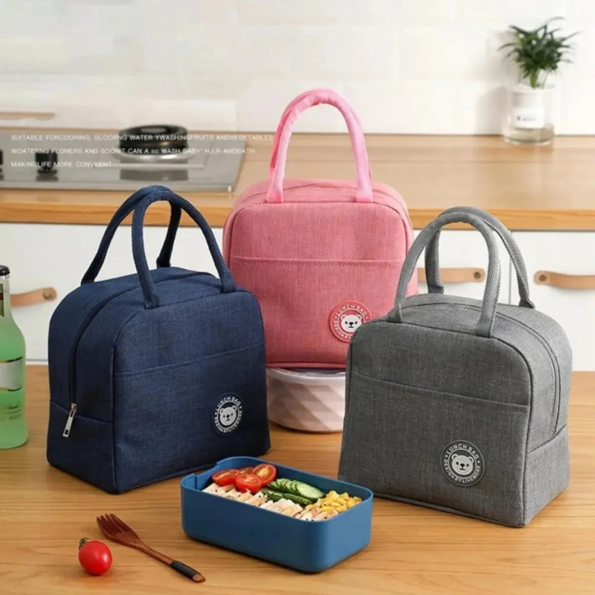 Insulated Lunch Bag Insulation Bento Pack Aluminum Foil Rice Bag Meal Pack Ice Pack Student Bento Lunch Handbag Insulation