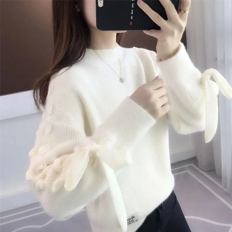 New Women Sweaters Casual Loose Long Sleeve