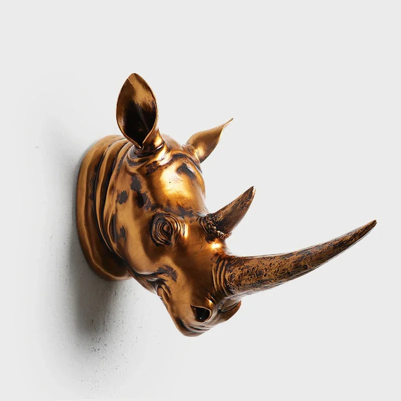 MGT-Deer Head Hanging Wall of the Living Room Decoration, Rhinestone Statue, Sculpture, Home Furnishing