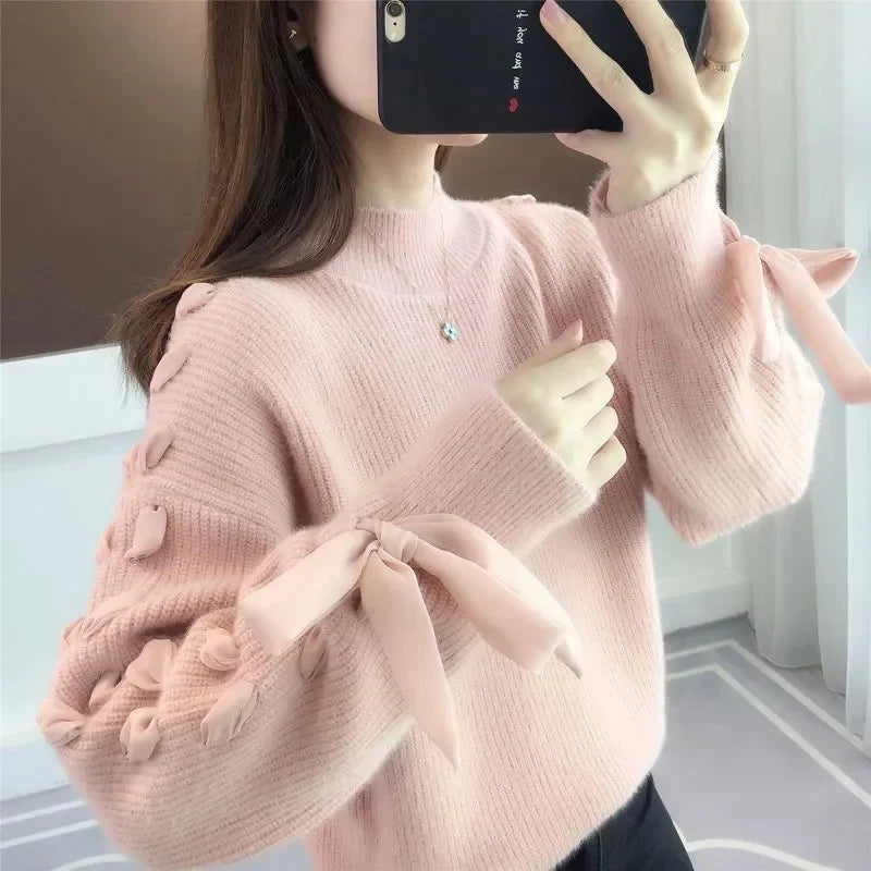 New Women Sweaters Casual Loose Long Sleeve