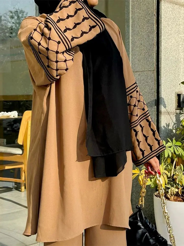 Abaya Set Tops Pants